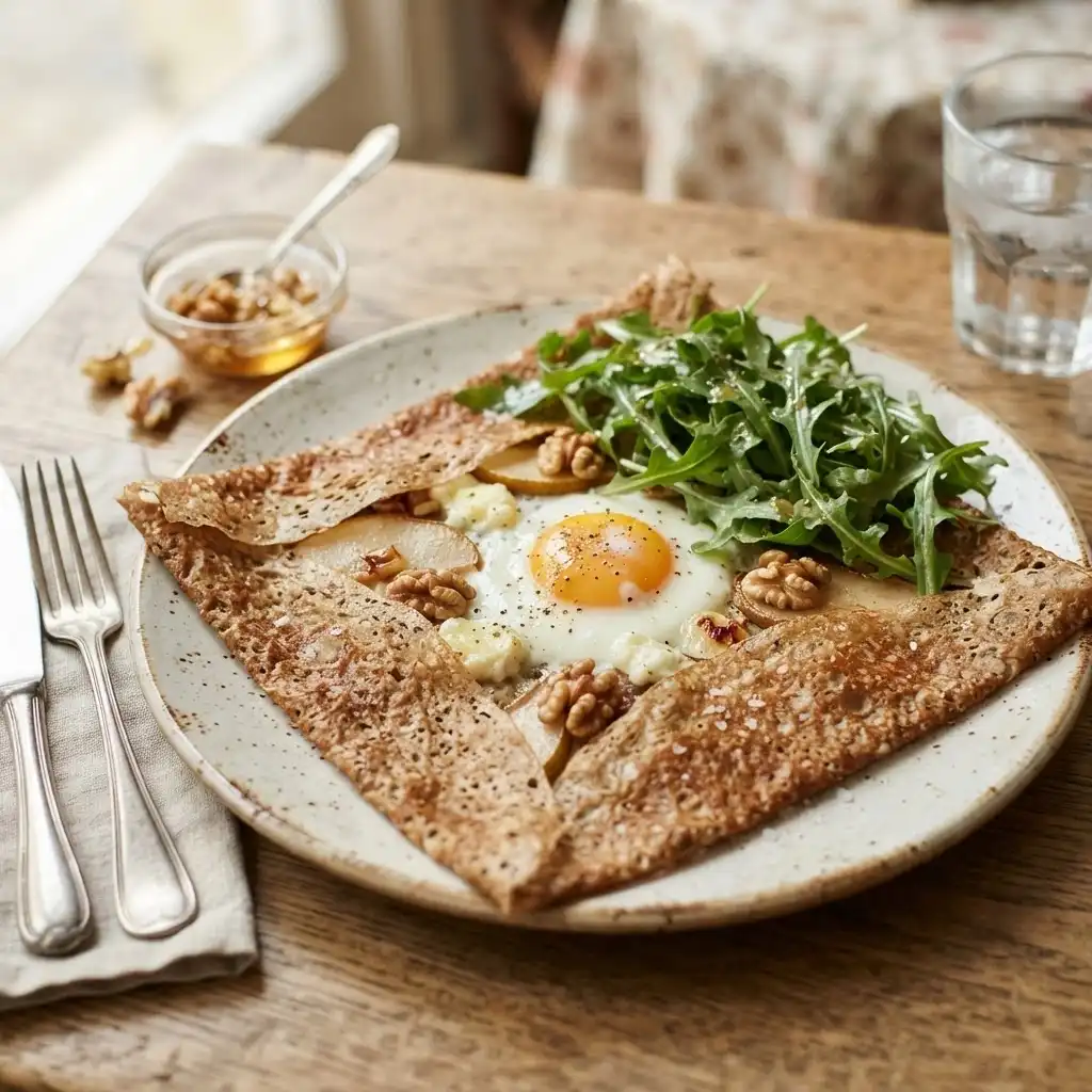 Französische Galette mit Ziegenkäse