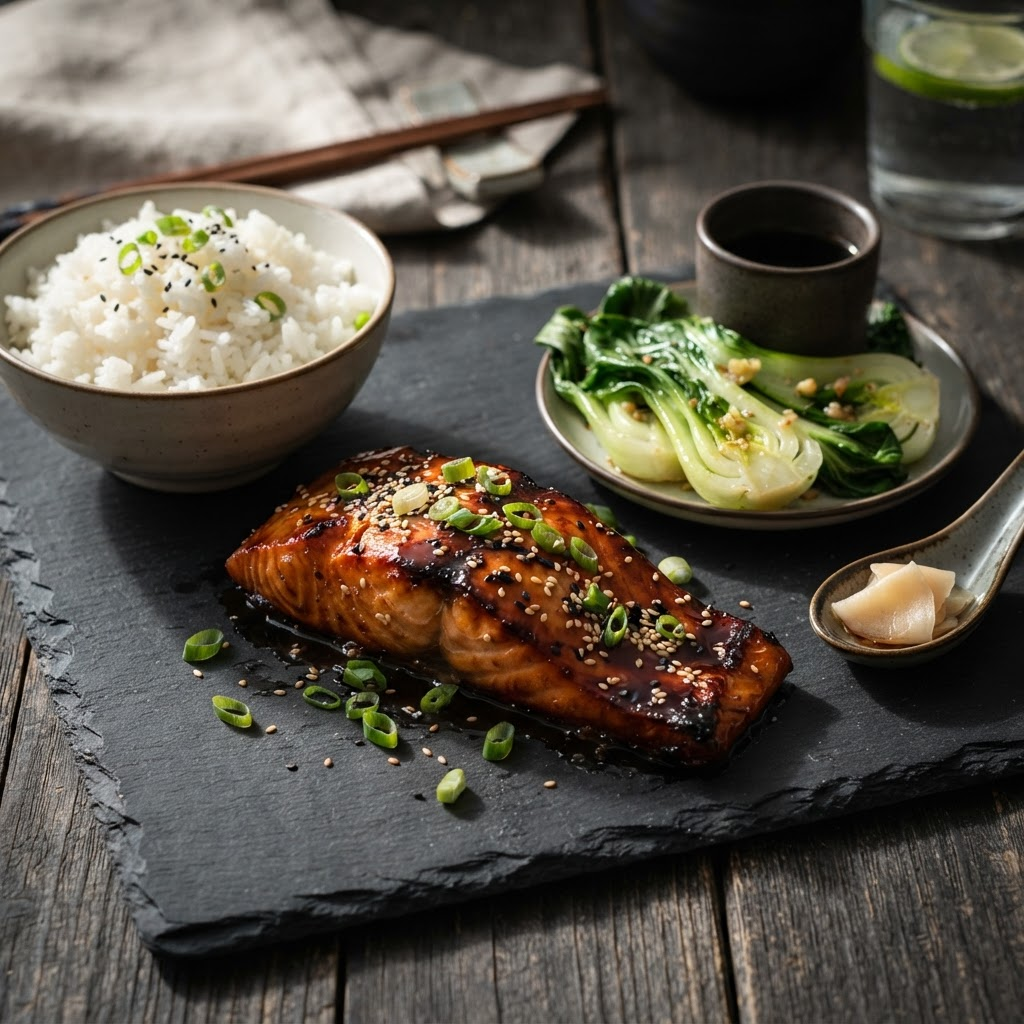 Lachs Teriyaki
