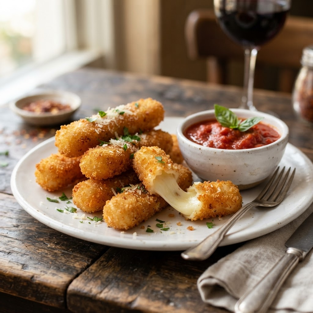 Mozzarella-Sticks mit Marinara