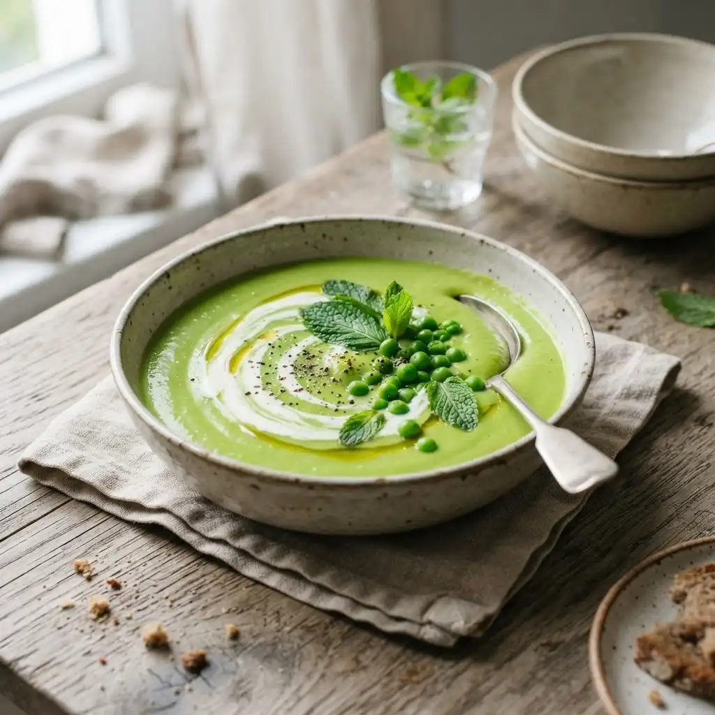 Erbsen-Minz-Suppe