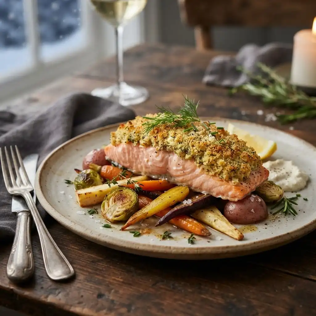 Lachs mit Meerrettichkruste