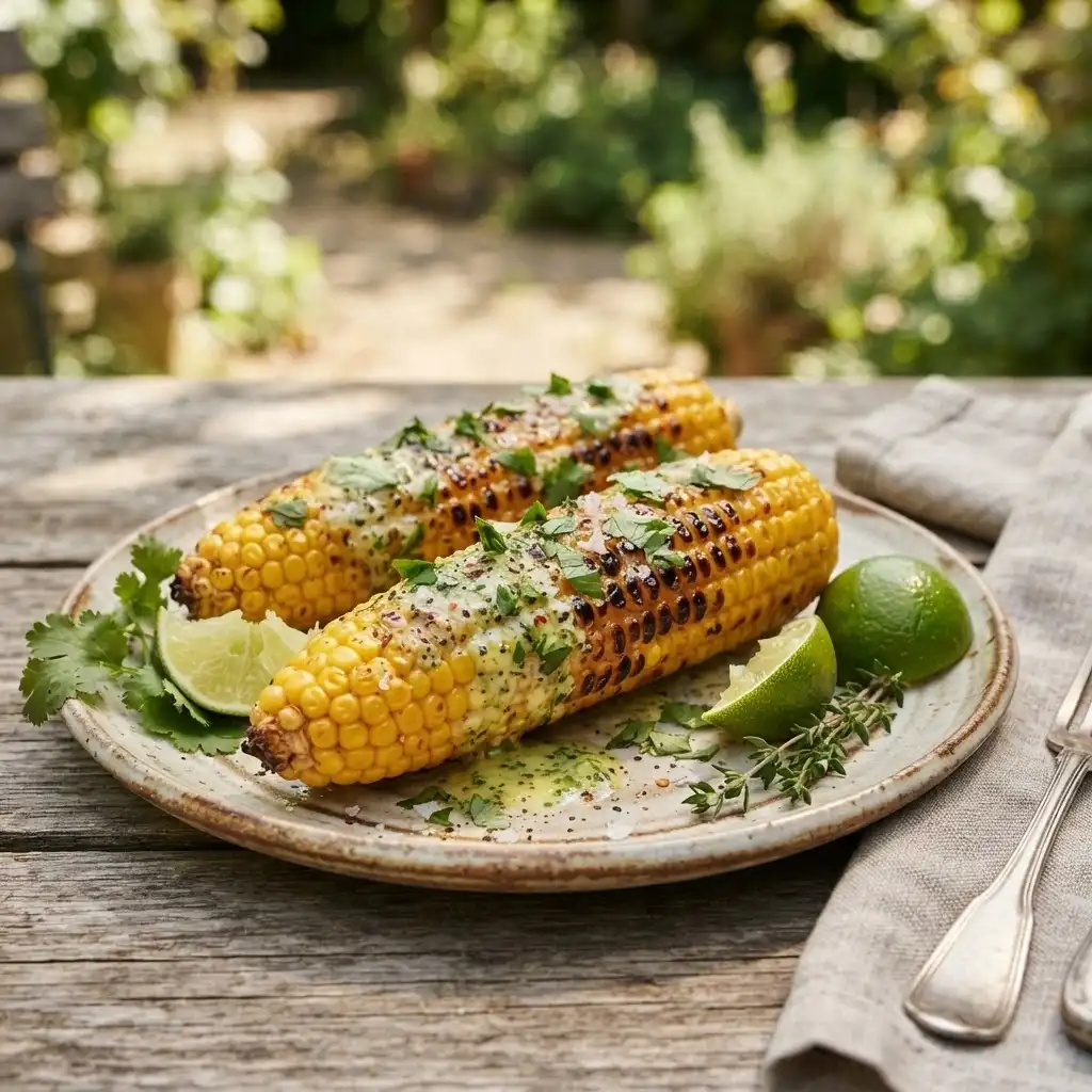 Maiskolben mit Limettenbutter