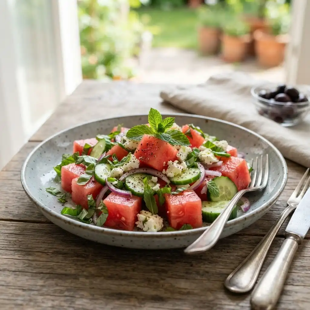 Melonen-Feta-Salat