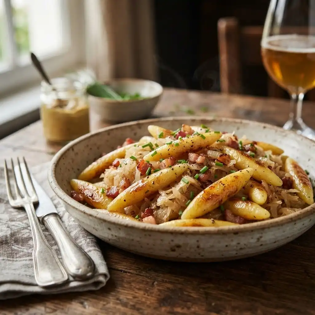 Schupfnudeln mit Sauerkraut