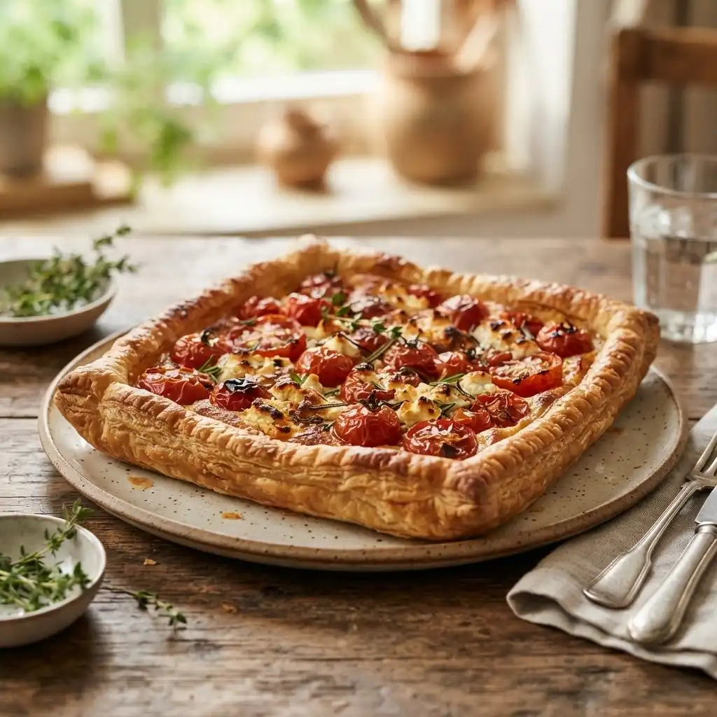 Tomaten-Tarte mit Ziegenkäse