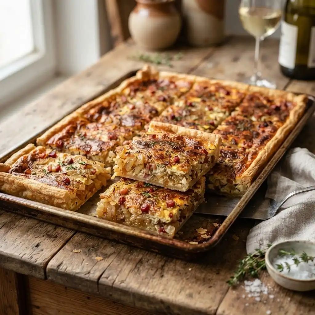 Zwiebelkuchen vom Blech